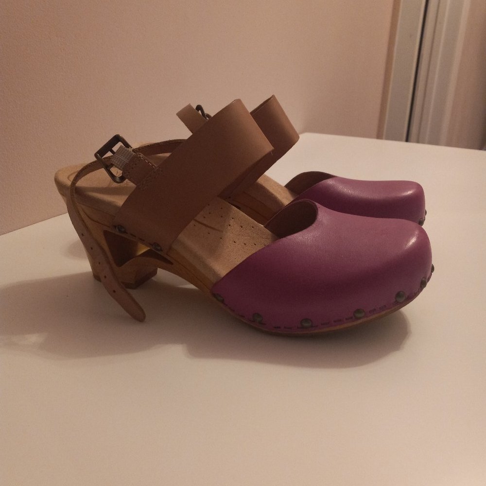 Dansko pink mules size 38